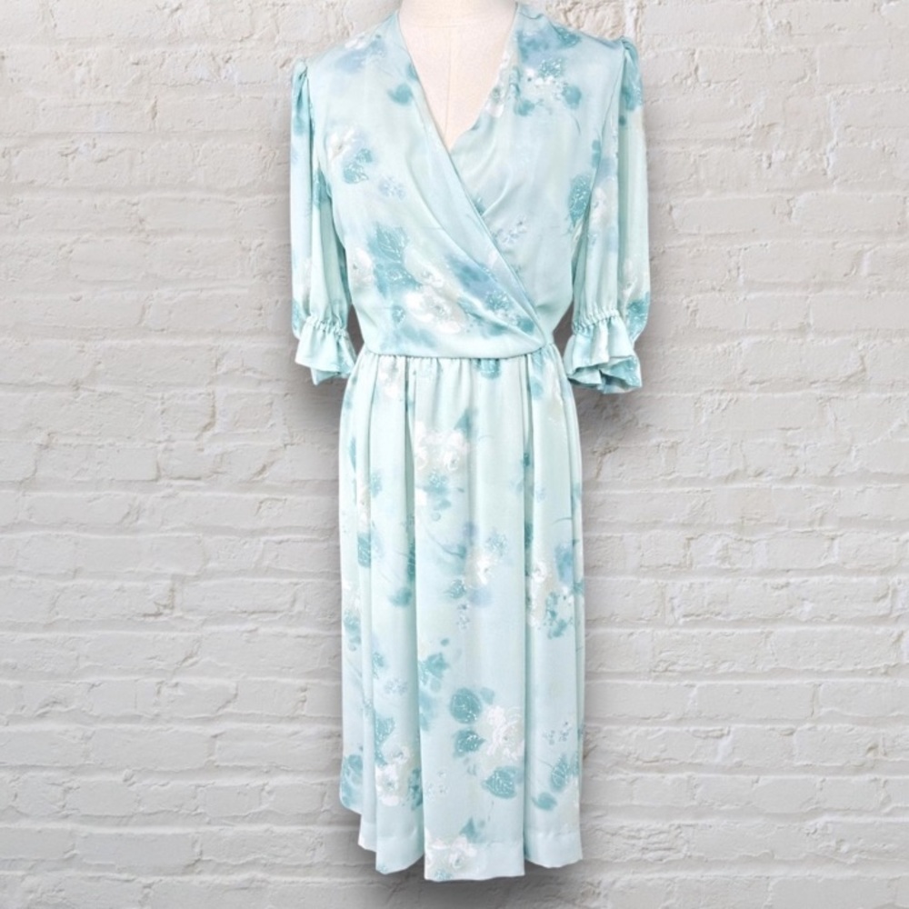 VTG Floral Wrap Dress